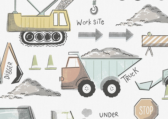 Tinker Town, Technicolour - Twist&Fit Roman Blind - Image 7